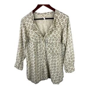 Etoile Isabel Marant Womens Floral Button Front Pullover Blouse size 2 Medium